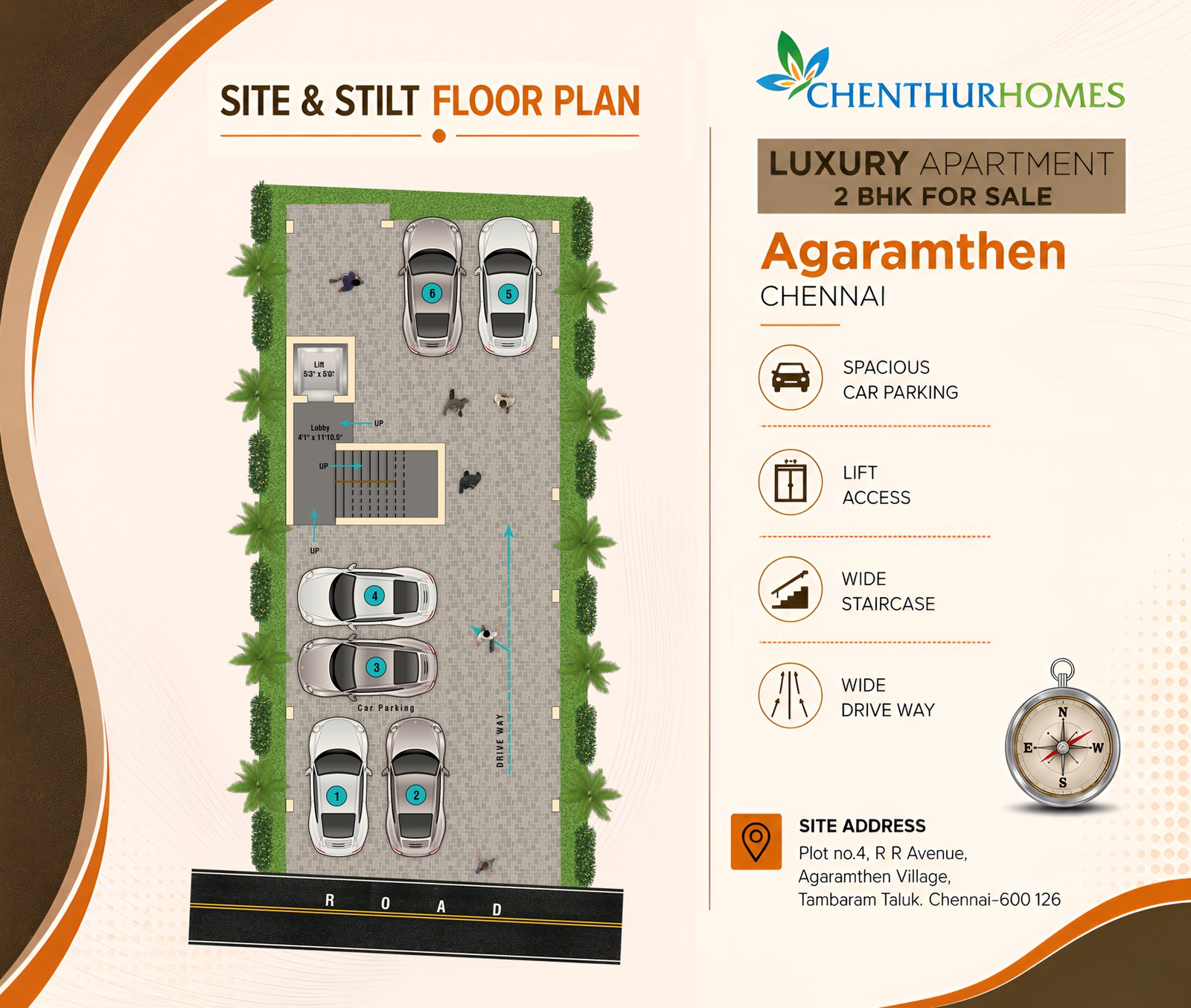 Agaramthen — Stilt floor and parking plan