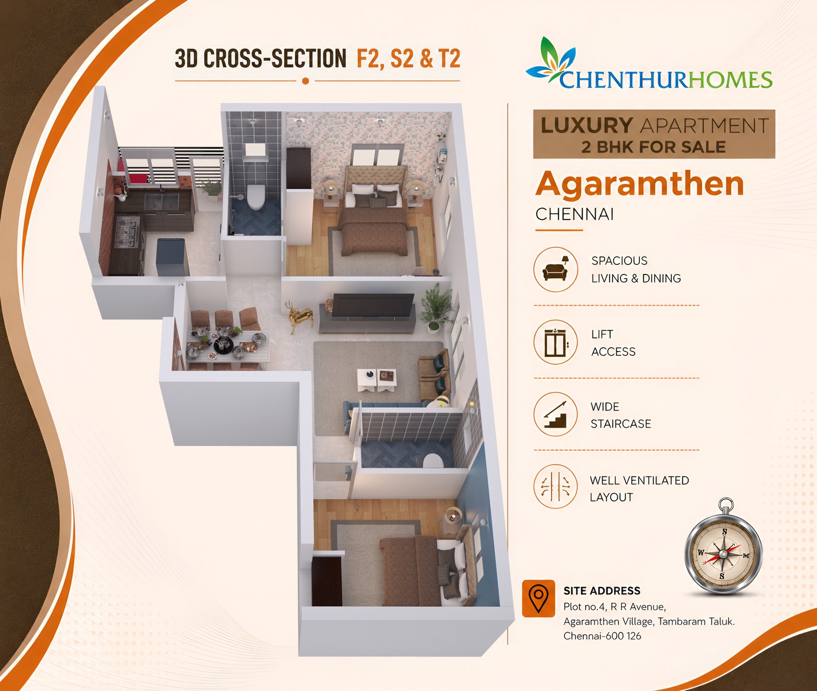 Agaramthen — 3D cross section for F2 S2 and T2