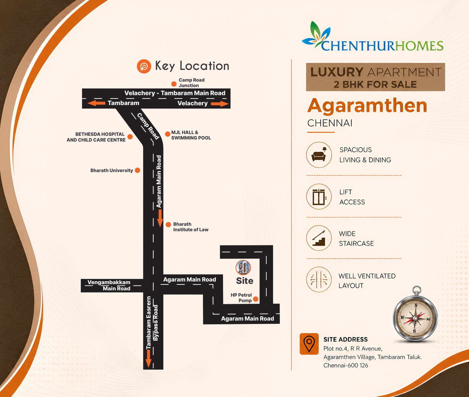 Agaramthen — Key location plan
