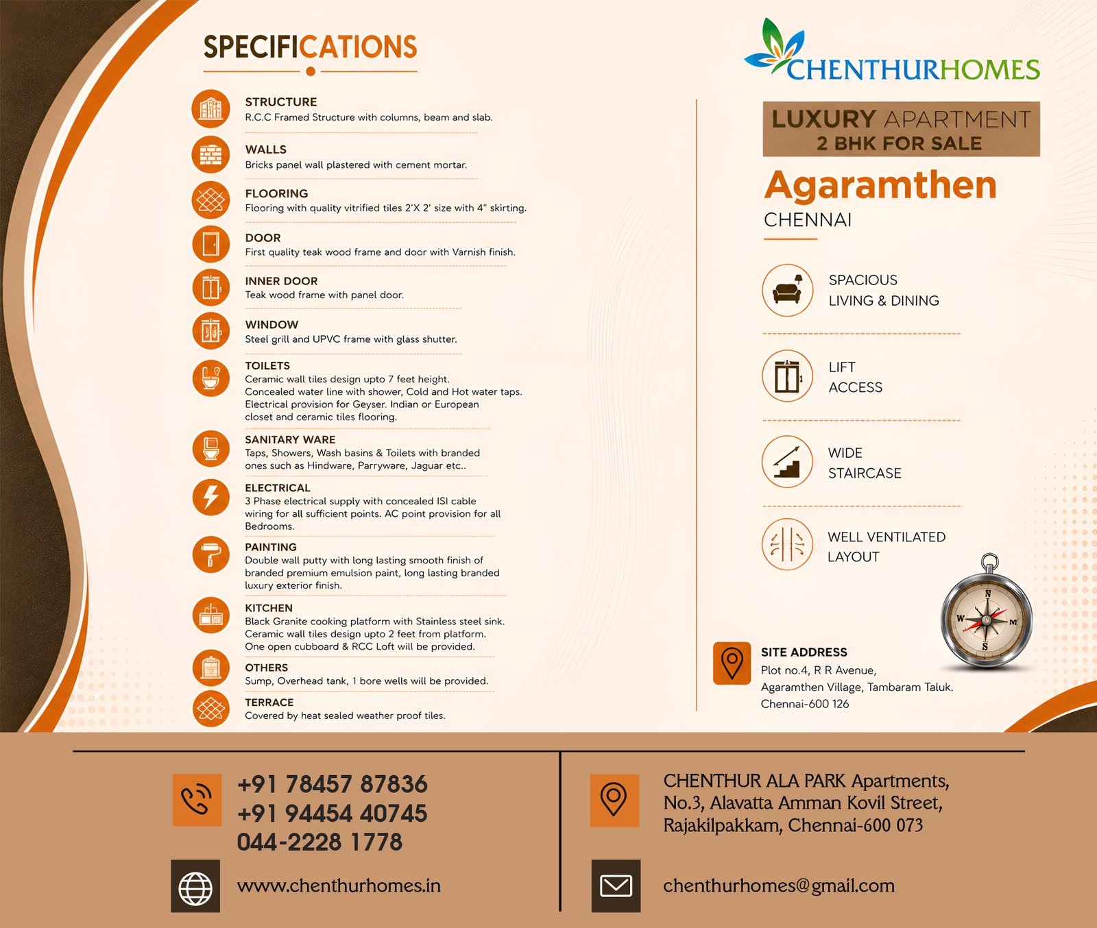 Agaramthen — Construction specifications