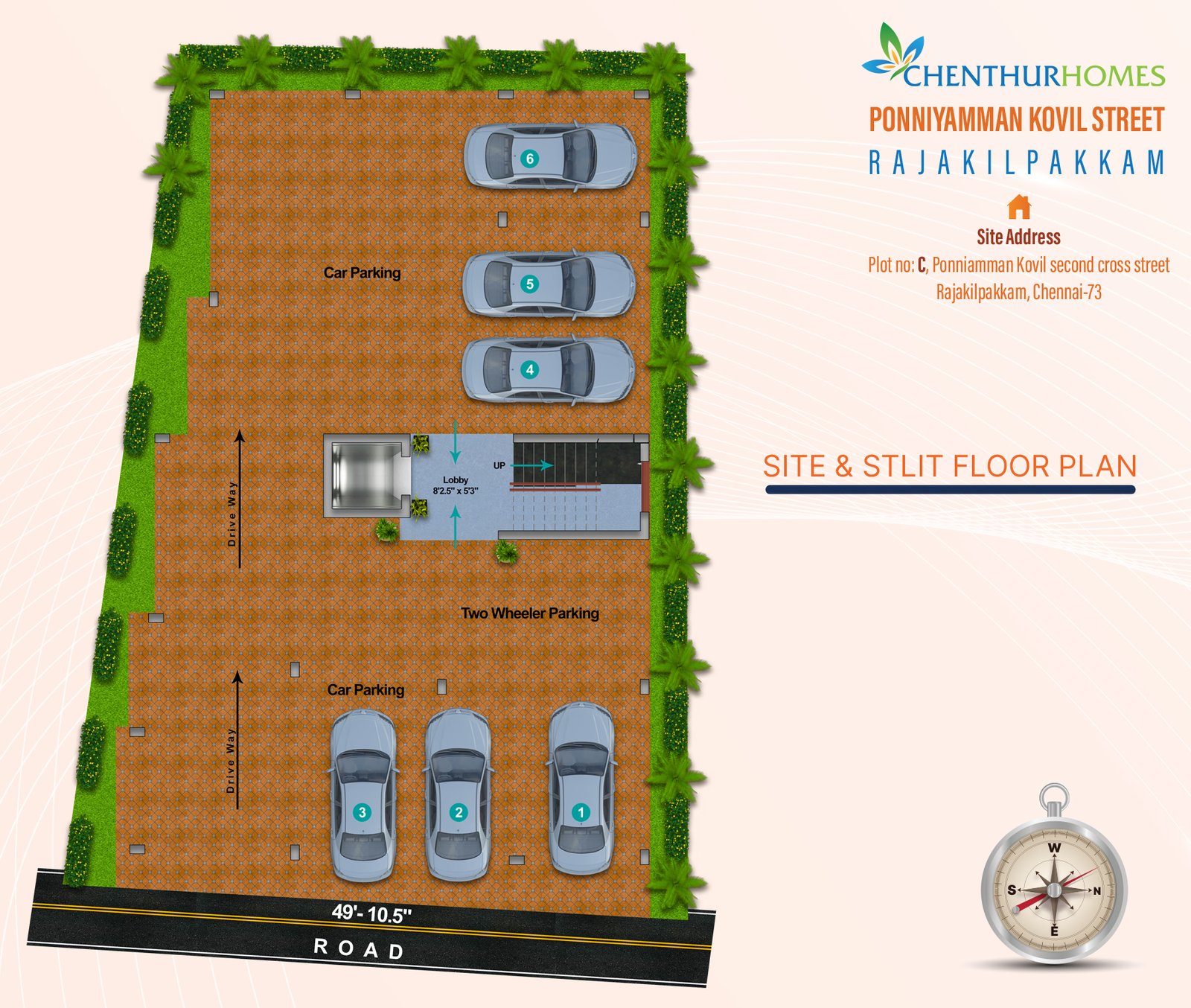 Ponniyamman Kovil Street — Stilt floor and parking plan