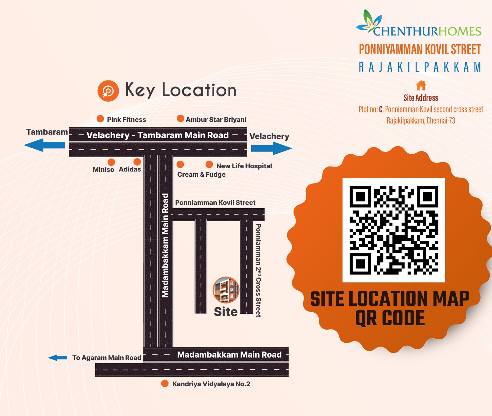 Ponniyamman Kovil Street — Key location plan