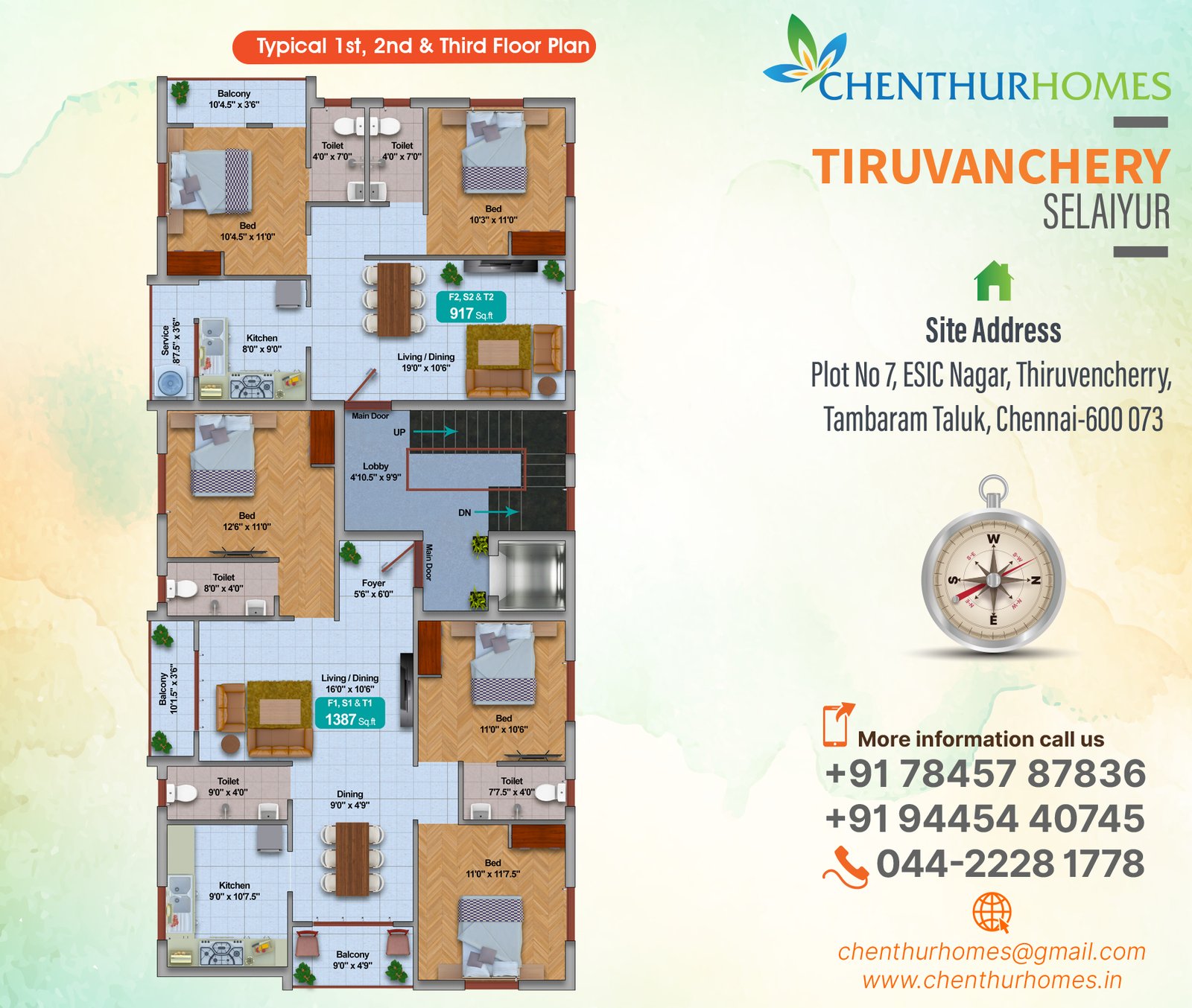 Tiruvanchery–Selaiyur — Typical floor plan