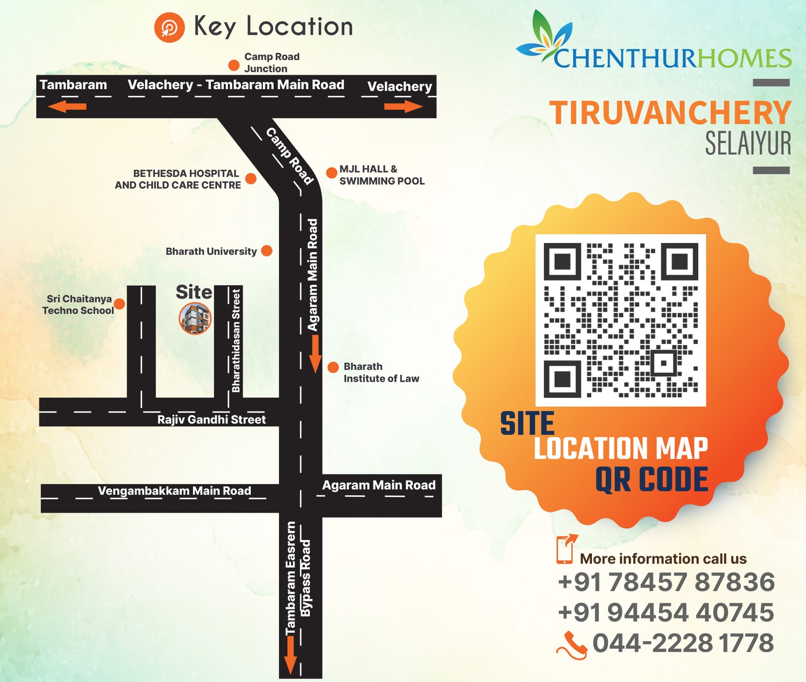 Tiruvanchery–Selaiyur — Key location plan